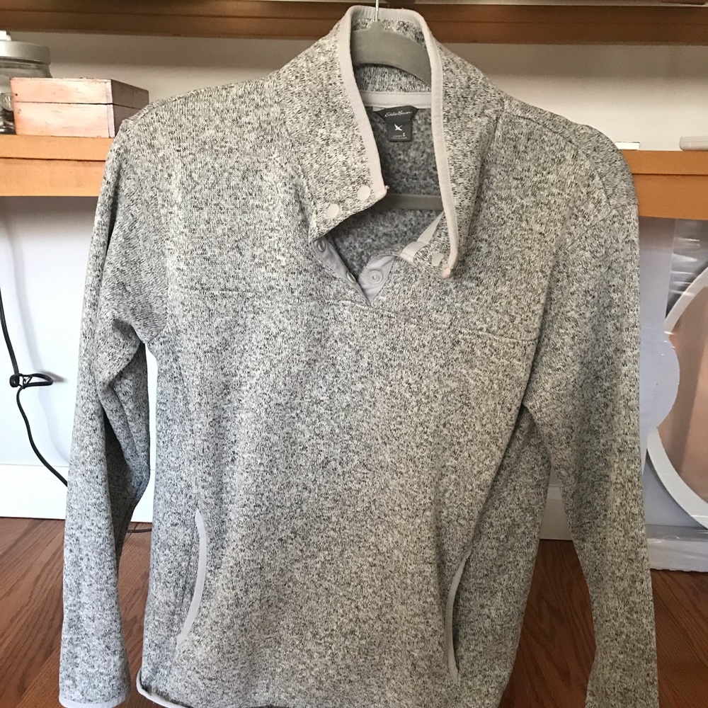 Eddie Bauer Grey Pullover Size Small